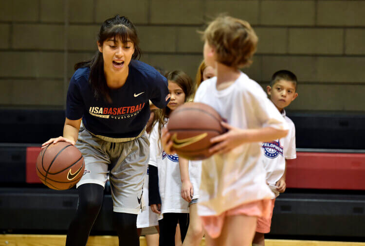 USA Basketball Youth Clinic at Stupak Community Center on Tuesday, July 24, 2018 in Las Vegas. (Photo by David Becker)