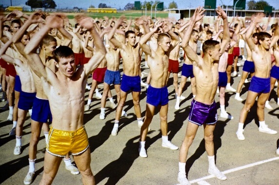 Office retro gym twink