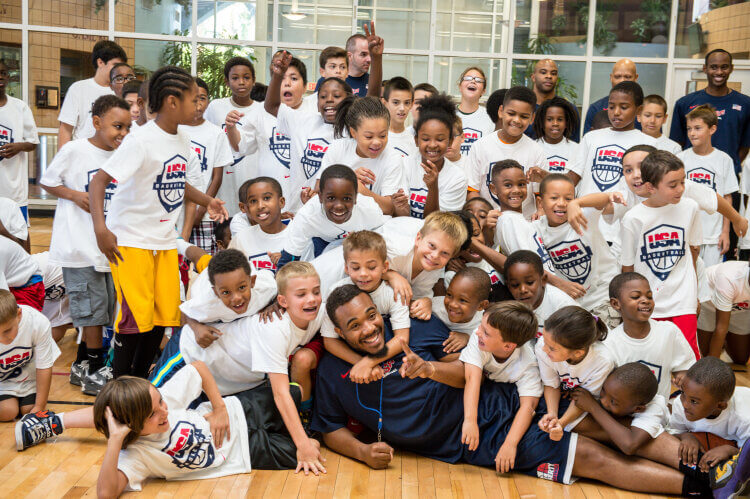 LAS VEGAS, NV - JULY 31: Photos from the USAB Youth Clinic at the Doolittle Senior Center in Las Vegas. NOTE TO USER: User expressly acknowledges and agrees that, by downloading and/or using this Photograph, user is consenting to the terms and conditions of the Getty Images License Agreement. Mandatory Copyright Notice: Copyright 2014 NBAE (Photo by Tom O'Connor/NBAE via Getty Images)